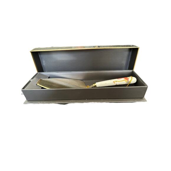 Sara Miller Portmeirion Geese Cake Server Festive Christmas New In Gift Box - Picture 10 of 12